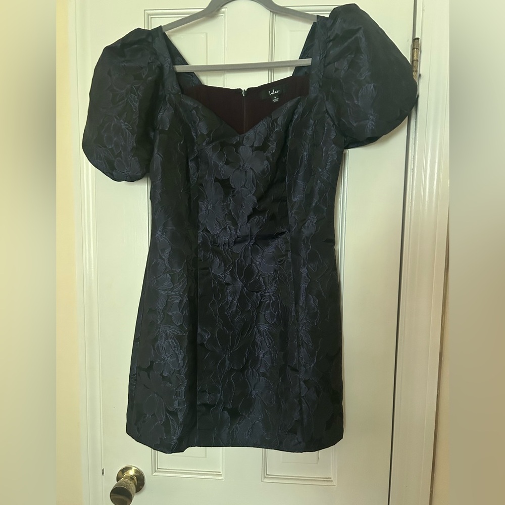 Navy Jacquard Lulus dress size small